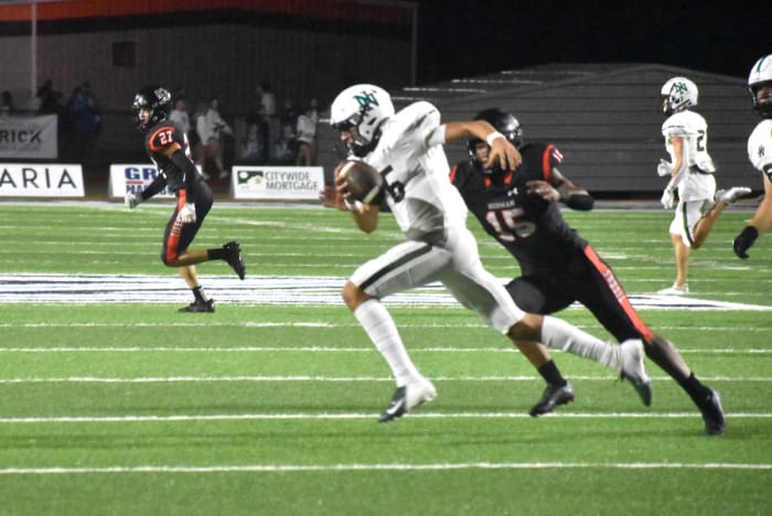 Photo of Kamden Sixkiller (with ball) by Michael Kinney